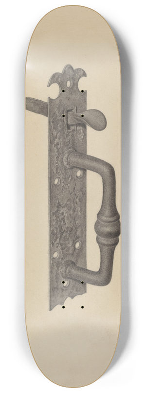 Mildred Ford - Door Handle with Thumb Press 8.25 inch art skate deck