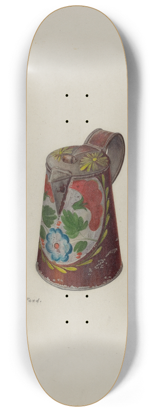 Mildred Ford - Toleware Syrup Pot 8.25 inch art skate deck
