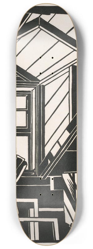 Mildred McMillen - The Attic Window 8.25 inch art skate deck