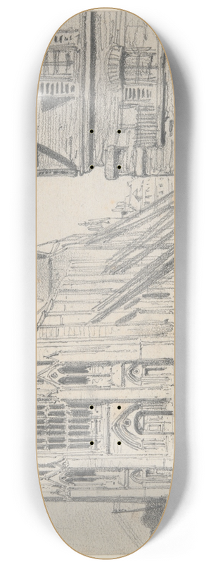 mile Frdric Nicolle - View of aChurch 8.25 inch art skate deck
