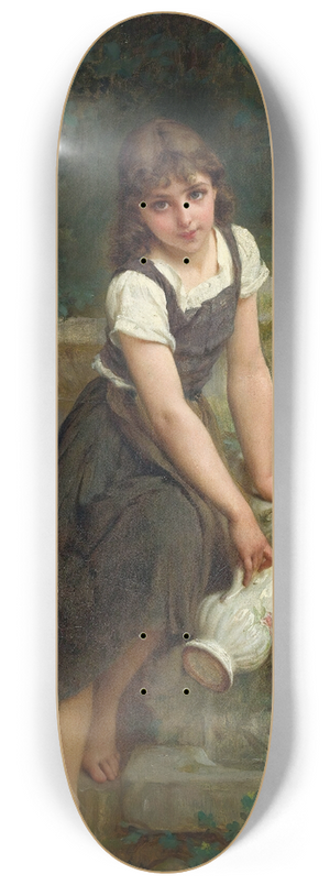 mile Munier - At The Fountain 8.25 inch art skate deck