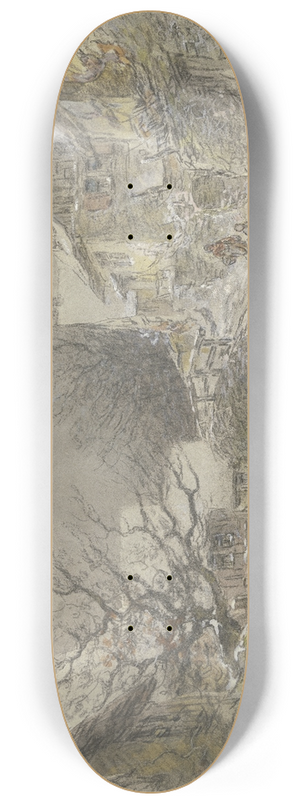 Anton Burger - Winteransicht von Falkenstein 8.25 inch art skate deck