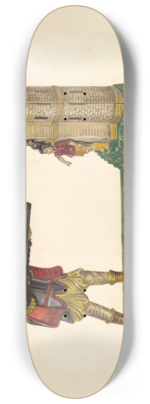 Milton Bevier - Mechanical Toy Bank 8.25 inch art skate deck