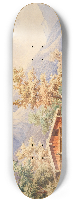 Anton Doll - Berghtte am See 8.25 inch art skate deck