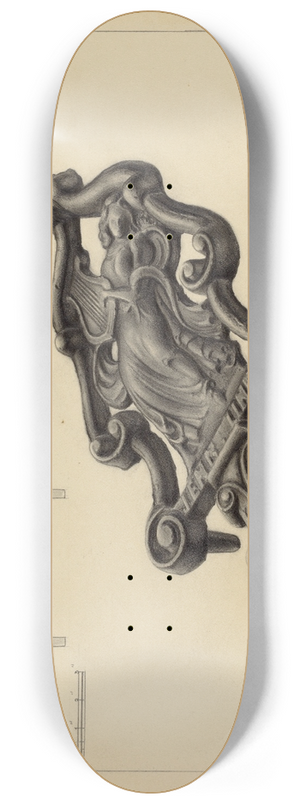 Milton Grubstein - Flat Iron Holder 8.25 inch art skate deck