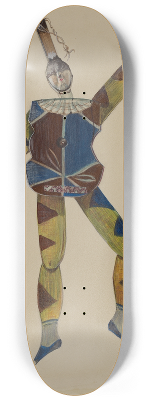 Mina Lowry - Dancing Doll  Harlequin 8.25 inch art skate deck