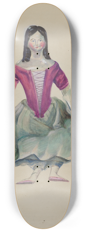 Mina Lowry - Doll 8.25 inch art skate deck