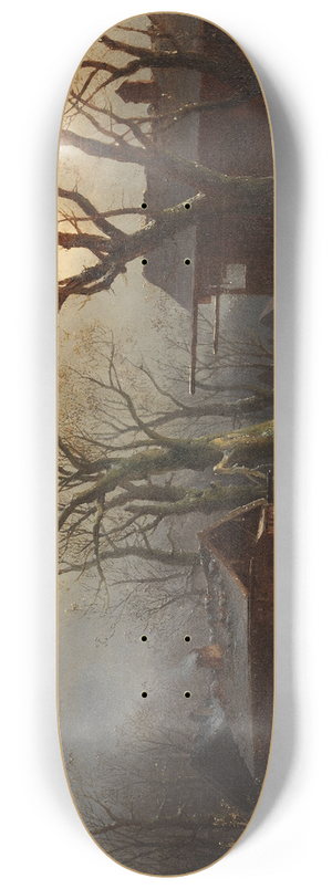 Anton Doll - Verschneites Dorf 8.25 inch art skate deck