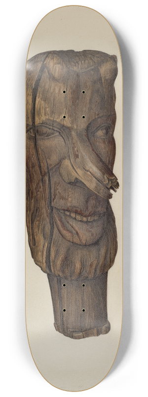 Mina Lowry - Hitching Post Finial 8.25 inch art skate deck