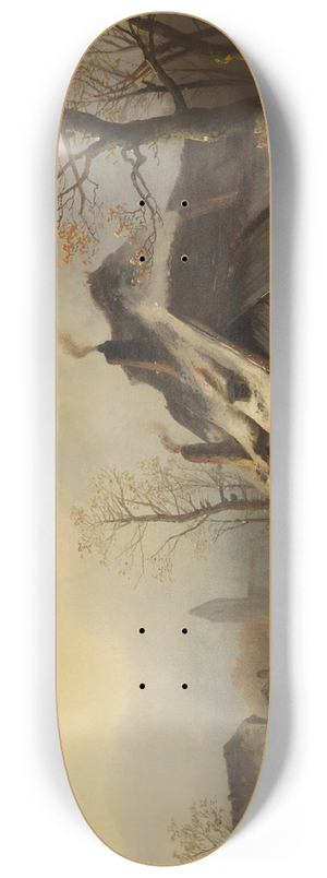 Anton Doll - Winterliche Dorfansicht 8.25 inch art skate deck