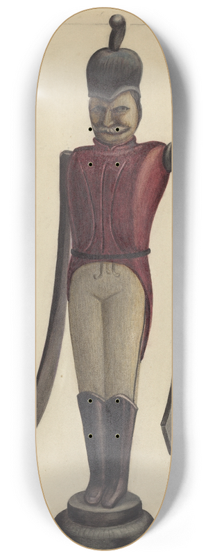 Mina Lowry - Whirligig  Hessian Soldier 8.25 inch art skate deck