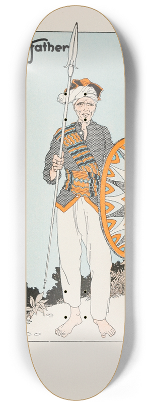 Miska Petersham - Moros father 8.25 inch art skate deck