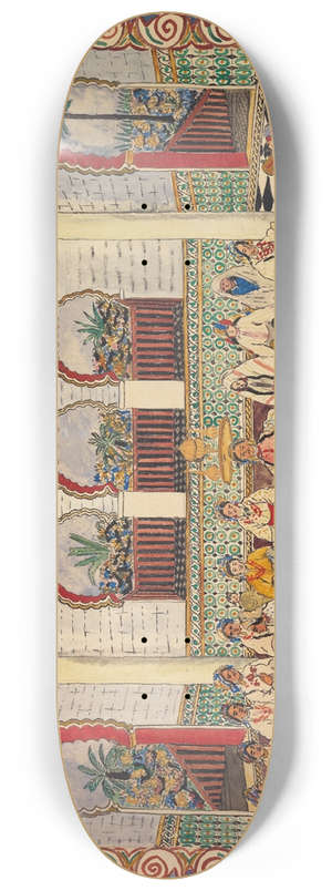 Mohammed Ben Ali Rbati - Festival Scene 8.25 inch art skate deck