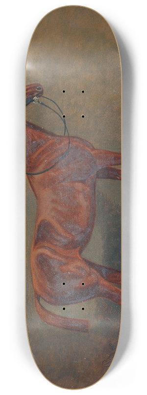 Monogrammist A. G. - Portrt eines Reitpferdes 8.25 inch art skate deck