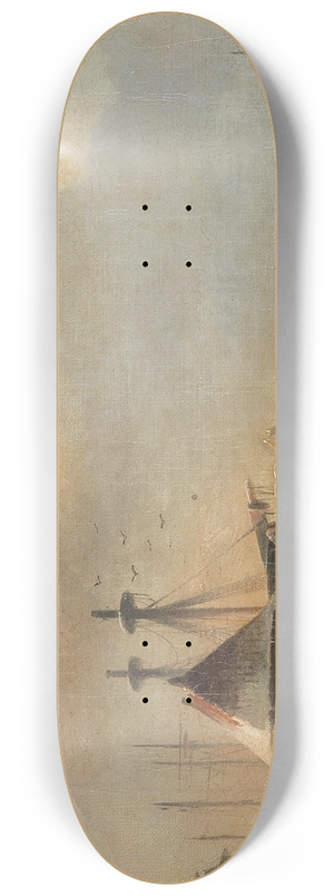 Monogrammist JG - Skating Pleasures 8.25 inch art skate deck