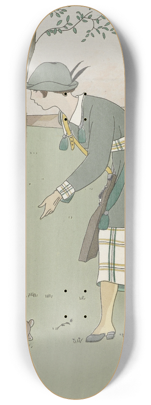 Monogrammist MFN - Costume de Chass 8.25 inch art skate deck