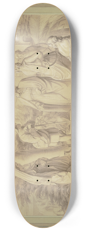 Moritz Daniel Oppenheim - Boas and Ruth 8.25 inch art skate deck