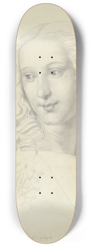 Moritz Daniel Oppenheim - Der Principe di Ferrara aus Raffaels Disputa 8.25 inch art skate deck