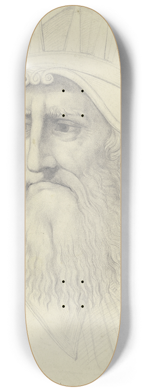 Moritz Daniel Oppenheim - Knig David aus Raffaels Disputa 8.25 inch art skate deck