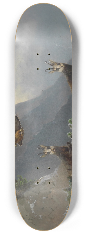 Moritz Mller - Gemsen im Hochgebirge 8.25 inch art skate deck