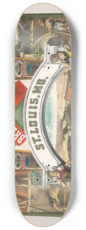 Moritz Ulffers - Julius Winkelmeyer Brewing Assocon, St. Louis, MO., lager beer 8.25 inch art skate deck Moritz Ulffers - Julius Winkelmeyer Brewing Assocon, St. Louis, MO., lager beer 8.25 inch art skate deck