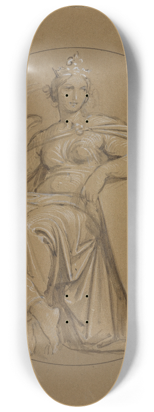 Moritz von Schwind - Allegorie der Stadt Florenz 8.25 inch art skate deck