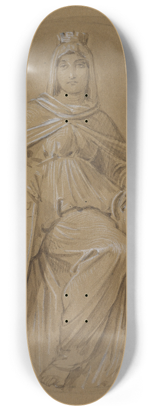 Moritz von Schwind - Allegorie der Stadt Kln 8.25 inch art skate deck