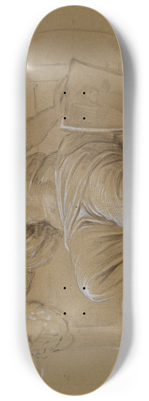 Moritz von Schwind - Allegorie der Stadt Mnchen 8.25 inch art skate deck