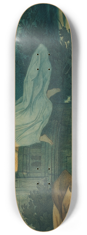 Moritz von Schwind - Die schne Melusine; IX. Melusines Mutterschmerz 8.25 inch art skate deck