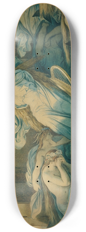 Moritz von Schwind - Die schne Melusine; VIII. Der Eidbruch 8.25 inch art skate deck