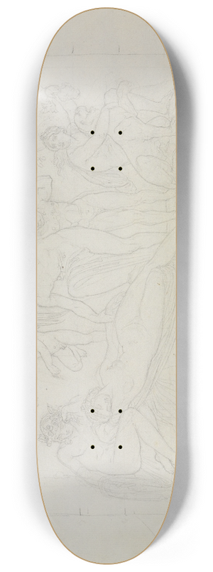 Moritz von Schwind - Dionysos und Ariadne 8.25 inch art skate deck