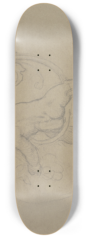 Moritz von Schwind - Putto zwischen Ranken, in Rckansicht 8.25 inch art skate deck