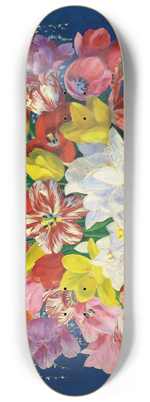 Mose Kisling - Grand bouquet de tulipes 8.25 inch art skate deck