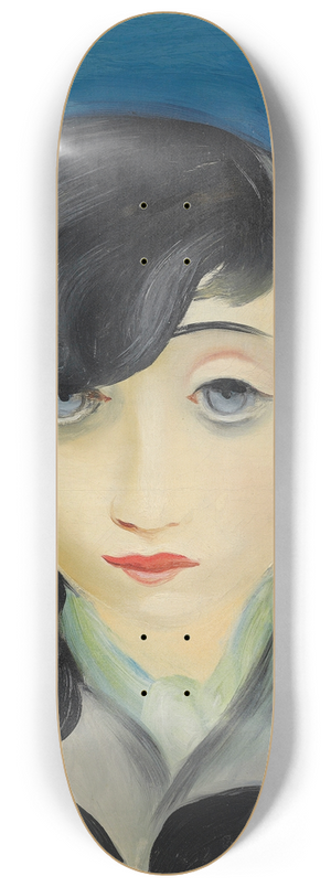Mose Kisling - Portrait de femme  la frange 8.25 inch art skate deck