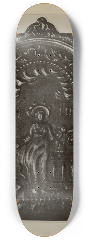 Moses - Pa. German Fire Back 8.25 inch art skate deck