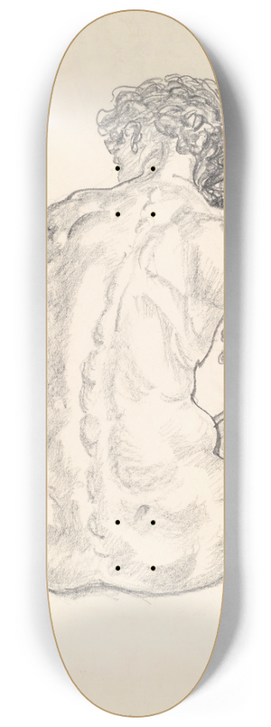 Anton Emanuel Peschka - Sitzender weiblicher Rckenakt 8.25 inch art skate deck