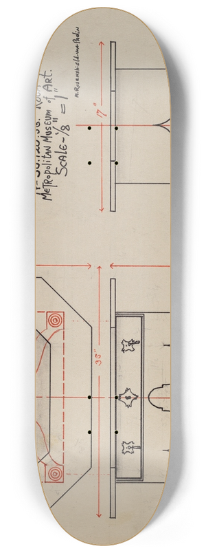 M. Rosenshield-von-Paulin - Slate-top Table 8.25 inch art skate deck