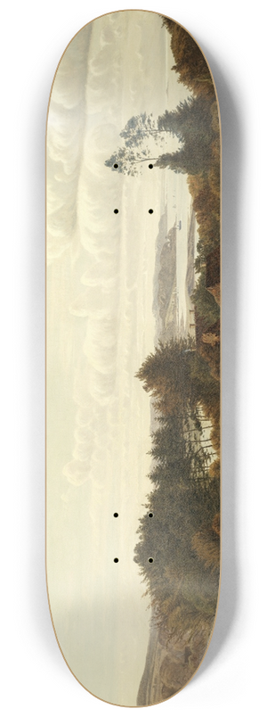 Anton Erik Christian Thorenfeld - A Danish farmstead 8.25 inch art skate deck