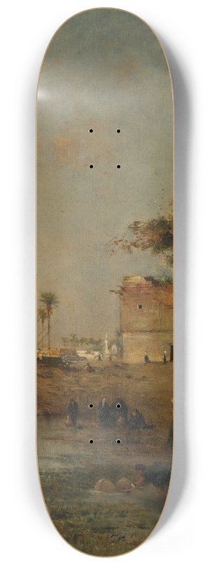 Narcisse Berchre - Les pcheurs sur le Nil 8.25 inch art skate deck