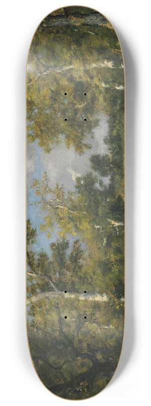 Narcisse-Virgile Diaz de La Pea - Clairire Dans La Fort De Fontainbleau 8.25 inch art skate deck