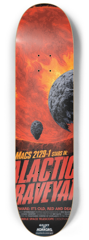 NASA - Galactic Graveyard 8.25 inch art skate deck