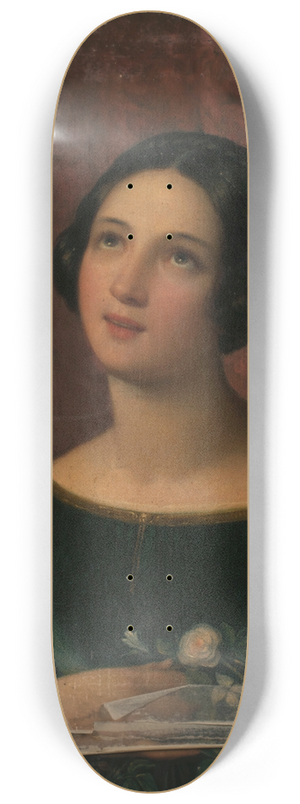 Natale Schiavone - Mdchen mit Blumen 8.25 inch art skate deck