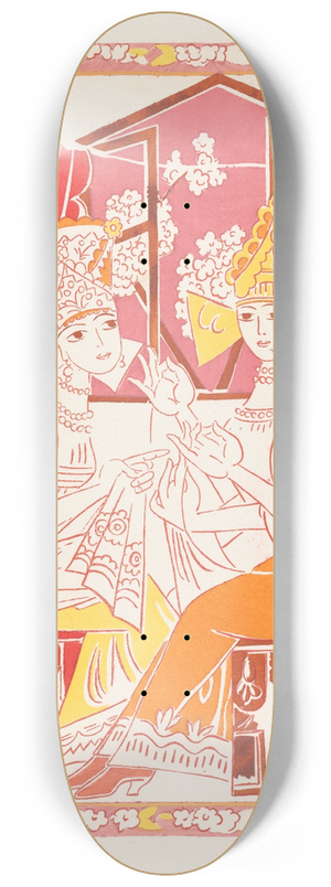 Natalia Goncharova - Conte de tsar Saltan et de son fils le glorieux et puissant prince Gvidon Saltanovitch, et de sa belle princesse Cygne pl 4 8.25 inch art skate deck
