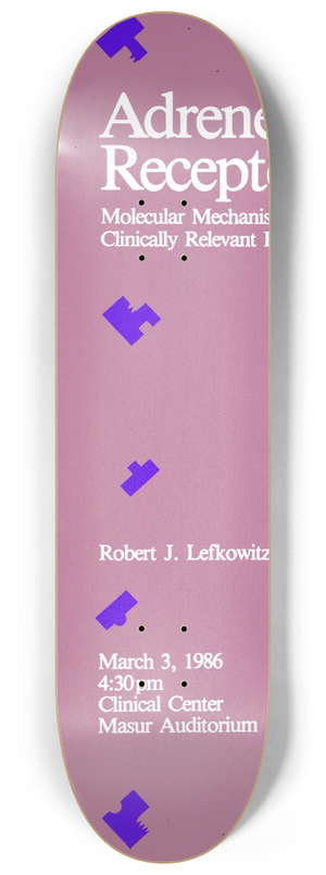 National Institutes of Health - Adrenergic receptors; molecular mechanisms of clinically relevant regulation 8.25 inch art skate deck