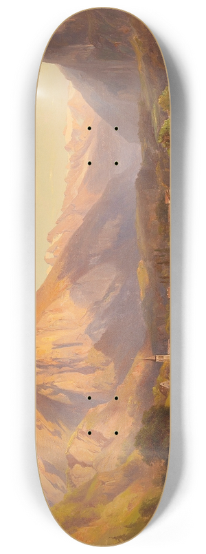 Anton Hansch - Alpine Landscape 8.25 inch art skate deck