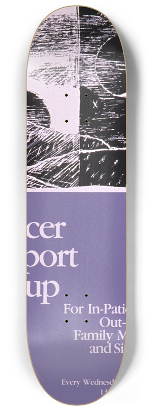 National Institutes of Health - Cancer support group 8.25 inch art skate deck