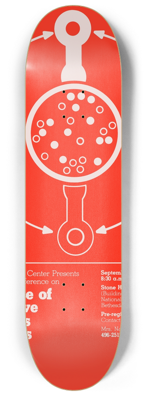 National Institutes of Health - Coexistence of neuroactive substances in neurons 8.25 inch art skate deck