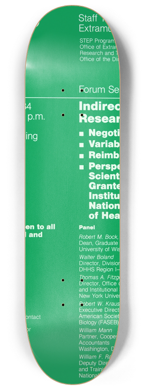 National Institutes of Health - Indirect costs of research 8.25 inch art skate deck National Institutes of Health - Indirect costs of research 8.25 inch art skate deck