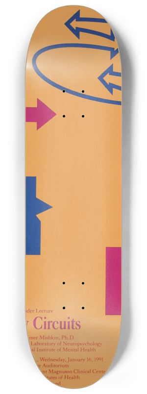 National Institutes of Health - Memory circuits 8.25 inch art skate deck