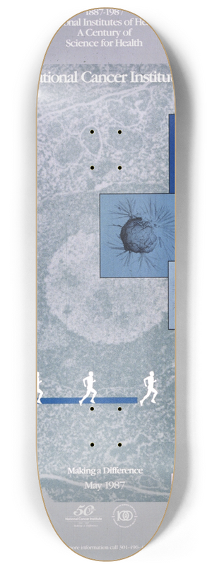 National Institutes of Health - National Cancer Institute; making a difference 8.25 inch art skate deck